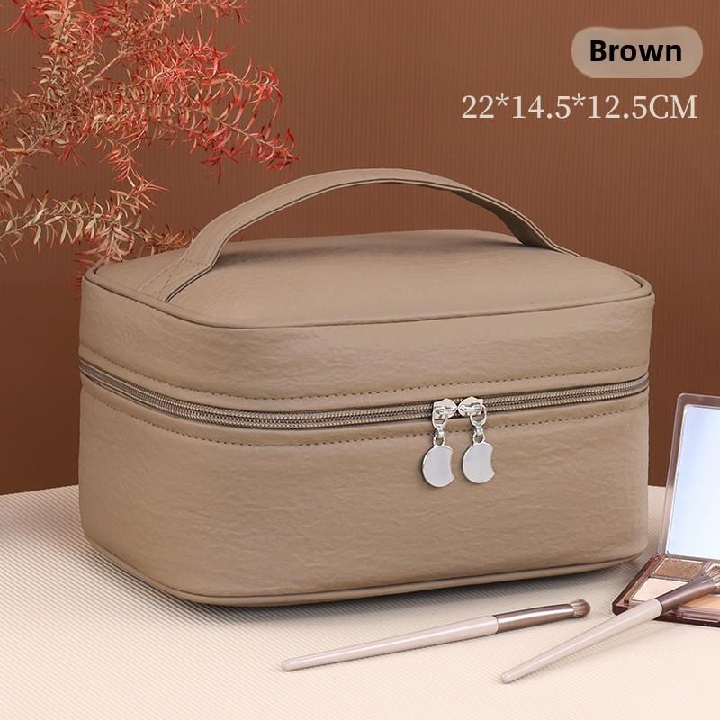 Light Luxury Twoinone Mother Daughter Makeup Bag With Pu Material For Travel And Home Storage