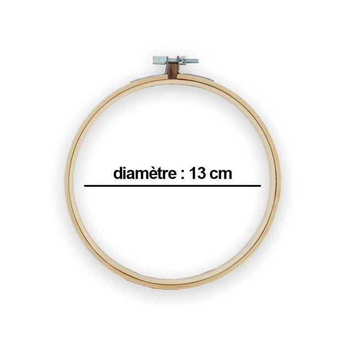 MégaCréa DIY - Embroidery Hoop with Adjustment Screw 13 Cm