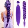 Yaki Straight Synthetic Braided Hair Extension - Looking Long Straight Dreadproof Wig for All Light Beige Tones