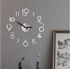 3D Wall Clock Acrylic Frameless Digital Clock Mirror Wall Sticker For DIY Living Room Bedroom Office Decorations Hanging Watch