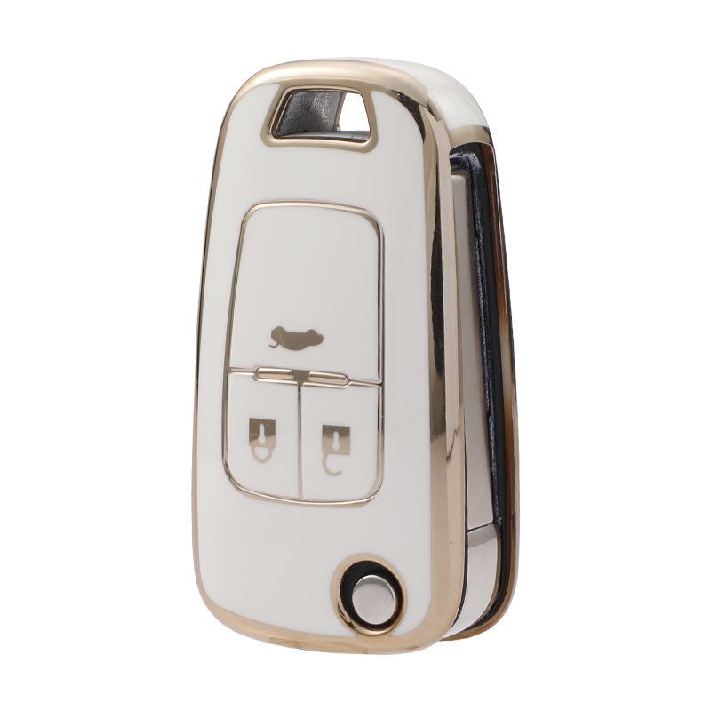Gold-Trimmed Car Key Bag for 2020-2021 Buick Excelle & Chevrolet Cavalier