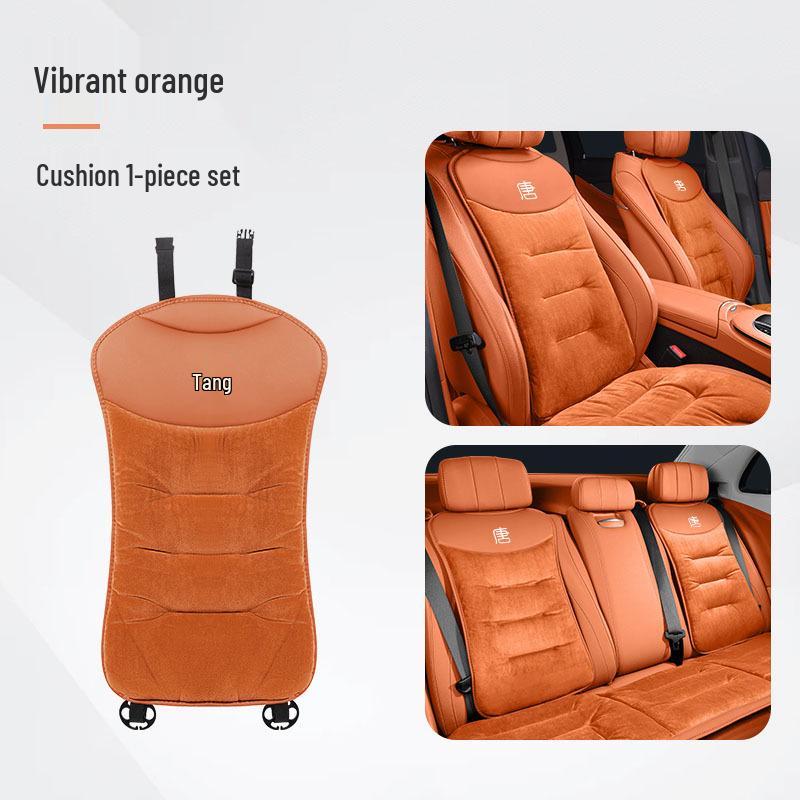 BYD Tang L EV/DMI/DMP Flannel Seat Cushion: Warm Front & Rear Covers for Autumn/Winter.