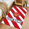 Arsenal F.c. Customize Text Area Rug Design for Balcony Living Rooms Study Room Foyer Anti-slip Rug Office Home Decor