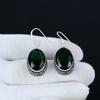 Grüne Turmalin Ohrringe, 925 Sterling Silber Ohrringe, handgemachte Silber Ohrringe, Antike Ohrringe, Grüner Turmalin Edelstein, Geschenke für Mutter