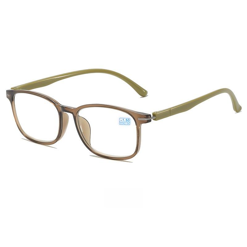 Latest Ultra Light Nearsighted Glasses Men Women Stylish Square Full Frame ShortSight Glasses Simple and Comfortable Minus Degree Eye Wear
