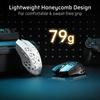 LTC GM023 Wireless Gaming 79g Honeycomb Ergonomic Gaming DPI 6 Programmable Professional Software Tri-Mode Mouse, Ultra-Lightweight Mouse, 6-Level