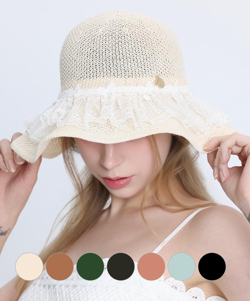 Ebeulideiseupeuling Es Wavy Brim Rattan Bucket Hat (7 Colors)