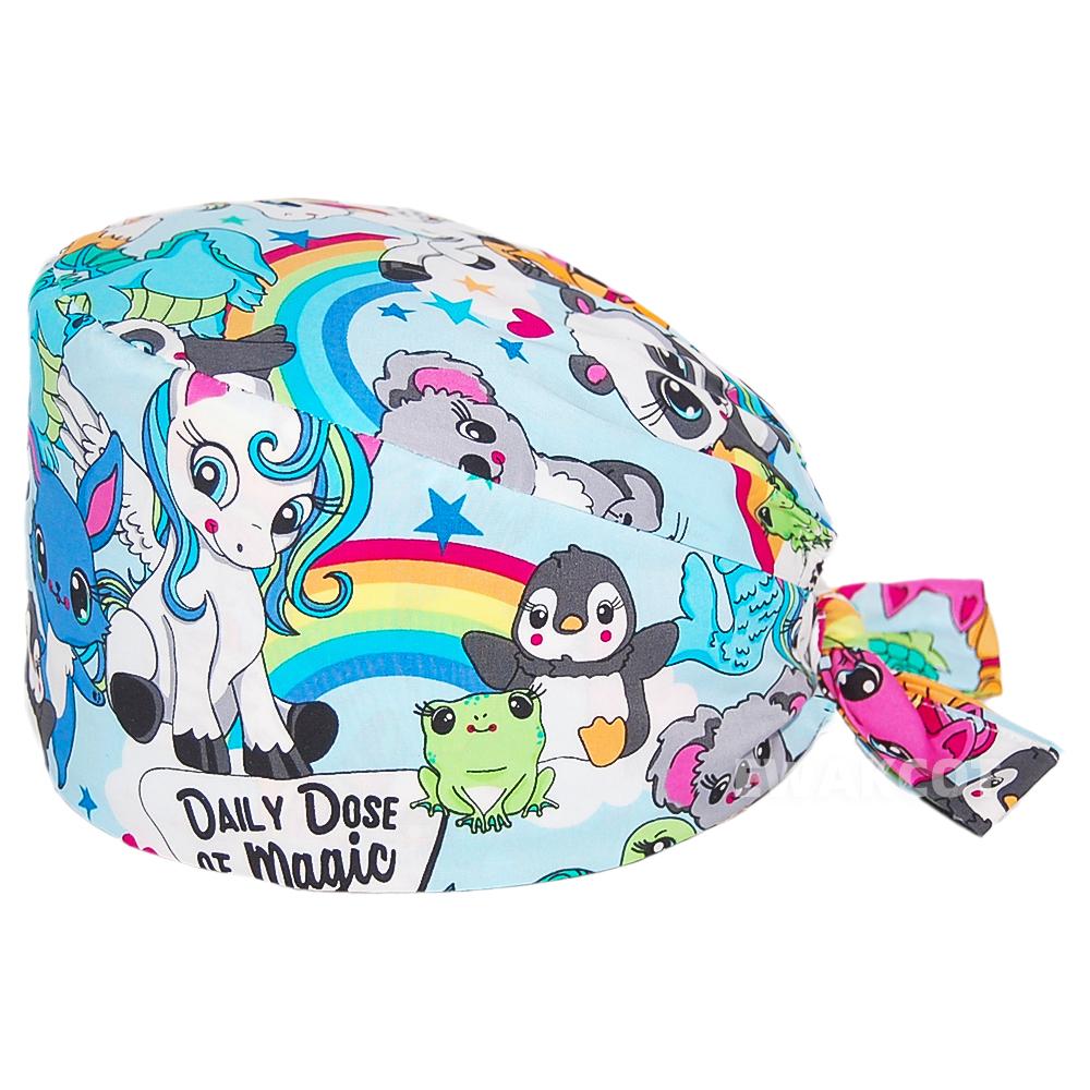 New Soft Cap Cotton Adjustable Cartoon Scrubs Hats Lab Working Surgicals Hat Pharmacy Dentist Nursing Accessories Scrub Caps