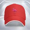 Pink Flamingo Baseball Cap Polyester Adjustable Sandwich Brim Sports Outdoor Hat