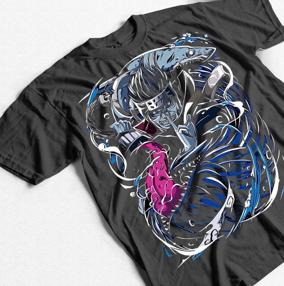 Naruto Anime Tshirt, Kisame Itachi Sasuke Madara Kakashi Unisex Tee