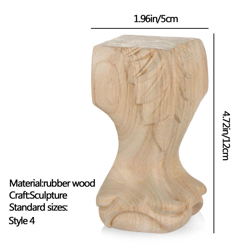 European Style Solid Wood Carved Furniture Foot Legs Cabinet Seat Feets Vintage Home Decor Decoration Accessories
