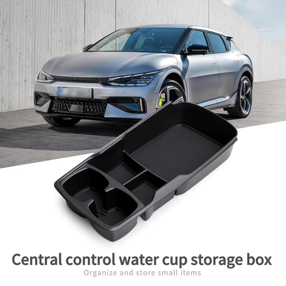 Car Center Console Storage Box for Kia EV6 2021-2024  Car Storage Box Lower Layer Tray
