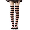 Meias Listradas até a Coxa Meias Acima do Joelho Meias até a Coxa para Retrô Elásticas Femininas Coloridas Meninas Cosplay Lolita