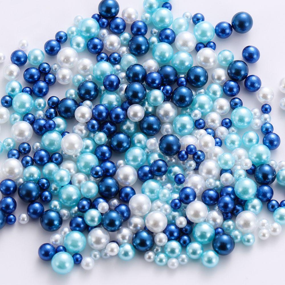 Art New Filler Handmade DIY Necklace No Hole Imitation Pearl Beads UV Resin Jewelry Making