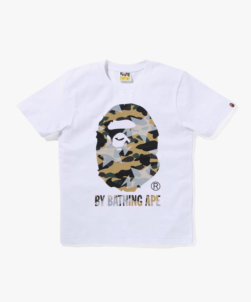 Beipeu Star Over Print First Camo By Bathing Ape Tee(W) White/Yellow