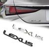 ABS Car Rear Trunk Emblem Badge Sticker For Lexus Logo ES300 IS300 IS350 ES250 ES350 IS250 CT200H GS350 NX200 Accessories