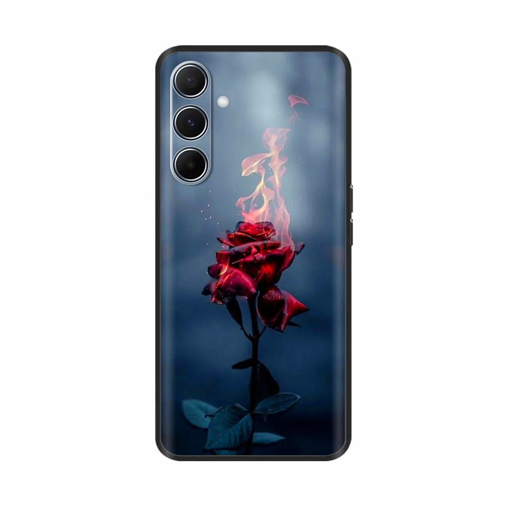 Für Samsung Galaxy A26 5G Hülle Luxuriöses Weiches Schwarzes Silikon Bumper Handytaschen für Samsung A26 5G Hüllen Rückseite Coque Funda Capa
