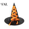 Holiday Photo Booth Props Halloween Witch Hat, Reusable Oxford Cloth Pointed Wizard Hat for Costume, Carnival, Masquerade, Cosplay Party Festival