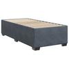 Vidaxl Continental Bed with Mattress, Dark Grey Velvet, 90X200 Cm