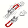 4pcs Stainless Steel Toggle Clamps Adjustable Quick Release Latch Door Bolt Locking Clip for Secure Fixing Case Heavy Duty Catch