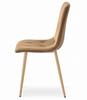 LIBRA Chair - Brown Velvet / Wood Color Legs X 2