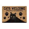Yousheng Realistic Animal Floor Mat 3D Optical Illusion Rug Cute Cat Design Entrance Rug Non-slip Dog Doormat for Bathroom Kitchen Living Room Bedroom