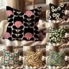 O-Orla Kiely Flower Cushion Cover Multi-Scene Pillow Cover For Home & Car - Reversible, Soft & Durable For Daily Use