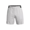 Rechte shorts met elastische tailleband en geborduurd logo Print Heren Shorts Lichtgrijs 1373718-014
