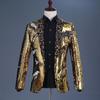 Halloween Men Coat Exquisite Embroidery Slim Irregular Bottom Vintage Jacket for Performance