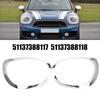 For 2017- F60 BMW Mini Cooper Countryman Chrome Headlight Trims Cover Rings Chrome Trim 51137388117 51137388118