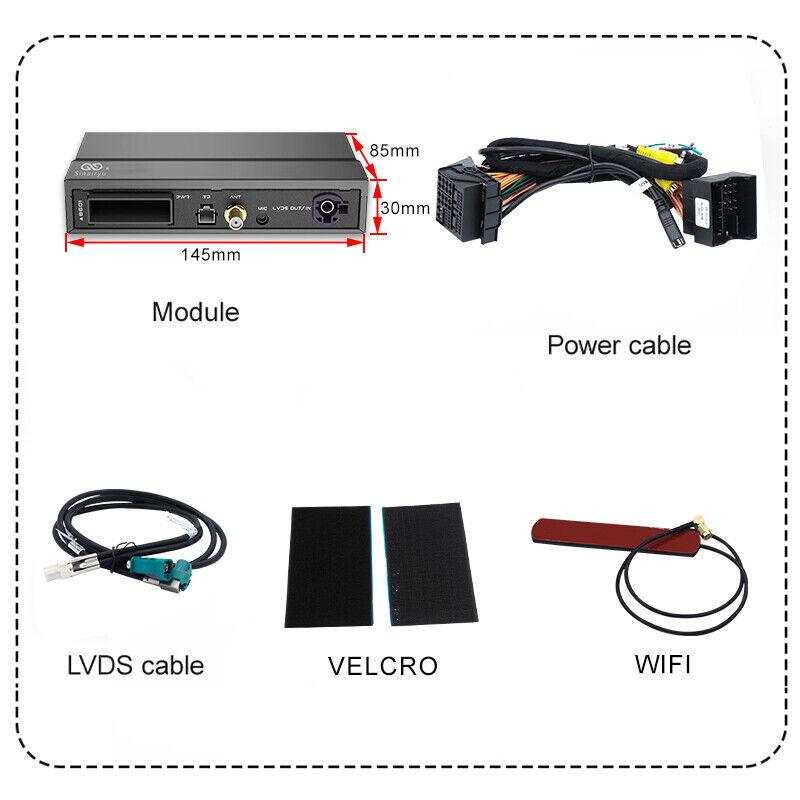 Sinairyu Wireless CarPlay Android Auto Kit Mirror-Link Compatible For BMW 1 2 3 4 5 7 Series X1 X3 X4 X5 X6 with CIC System