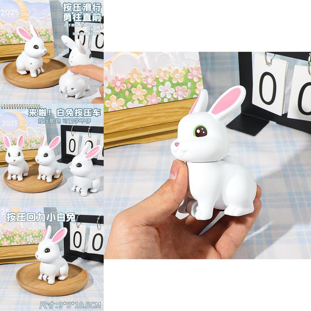 Childrens Plastic Rabbit Inertia Toy With Pushback Animal Car For Early Learning And Play