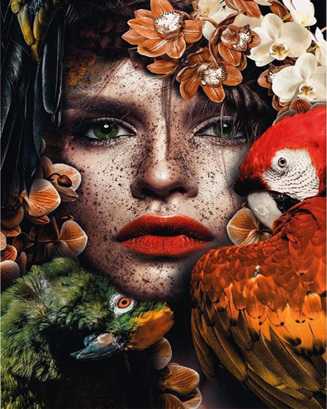 5D DIY Diamond Painting Mermaid Full Drill Cross Stitch Diamond Embroidery Fairies and Animals Home Picture Of Rhinestone Handmade Gift