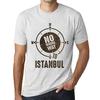 Men’s Vintage Tee Shirt Graphic T Shirt No Wrong Way Istanbul Vintage White