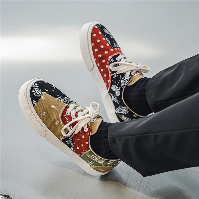 Color Block Shoes Canvas Shoes Men Breathable Shoes Footwear Men Espadrilles Men Zapatillas Hombre Casual Erkek Chaussure