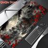 Red Moon Anime Mousepad Gaming Mouse Pad Rubber Base Extended Keyboard Protector for Home Office Perfect for Gaming
