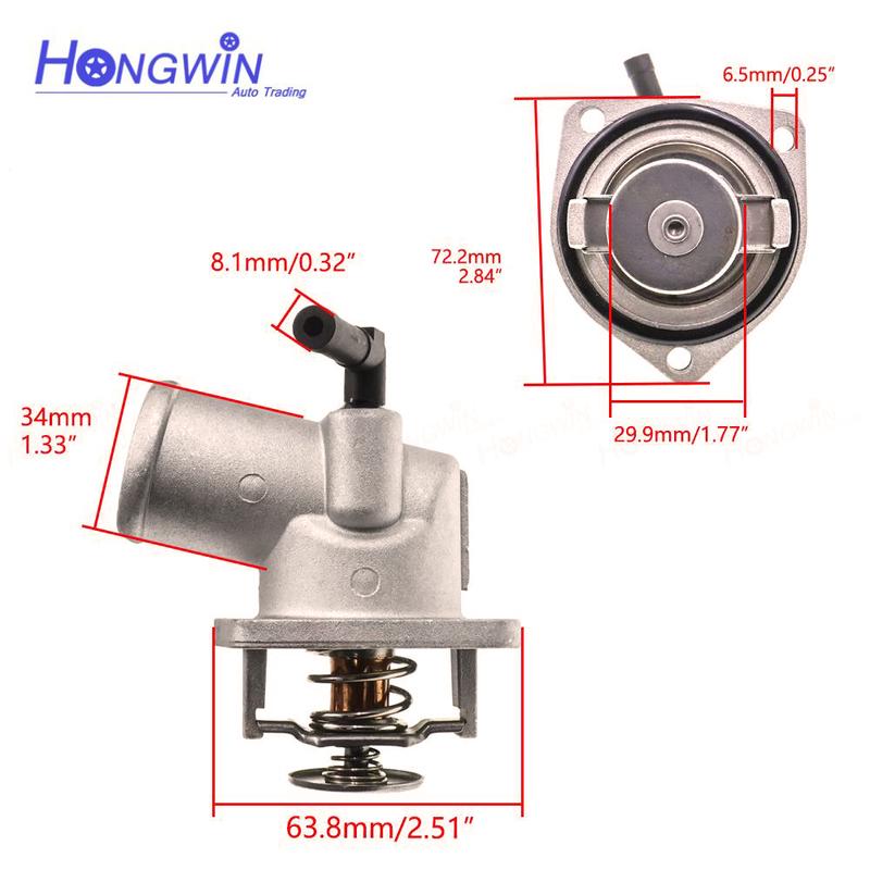 1338003 Motorkühlmittelthermostatgehäuse für Opel Meriva Vectra B C Zafira A B Astra G 1.4 1.6 Z16XE 1338420 96414627 95517651