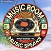 Mfoever Wooden Vintage Vinyl Record Wooden Sign  Ideal for Music Lovers Perfect for Door Wall Home Room Farmhouse Street Shop Garage Bar Garden