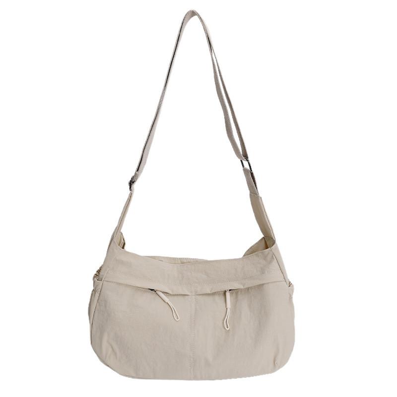 Sac bandoulière en nylon pour femme, léger et décontracté, avec poches intérieures