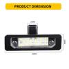2pcs Canbus LED License Number Plate Lamp For Ford Mustang 2010-2014 Focus Fusion Flex Taurus Lincoln MKS MKT MKX Mercury Milan