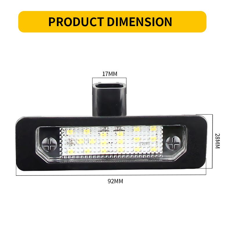 2pcs Canbus LED License Number Plate Lamp For Ford Mustang 2010-2014 Focus Fusion Flex Taurus Lincoln MKS MKT MKX Mercury Milan