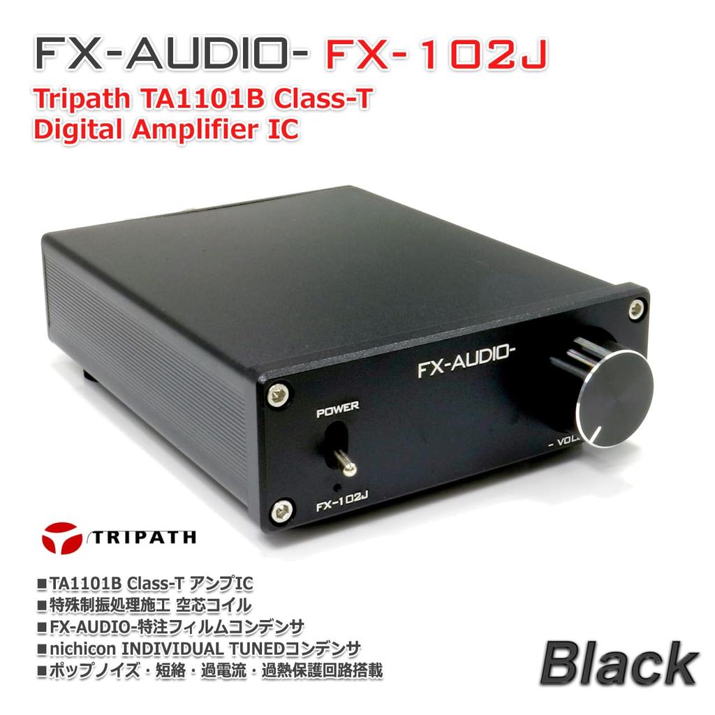Equipped with Tripath TA1101B 10W X 2ch Digital Amplifier Power Amplifier FX-AUDIO- FX-102J [Black]