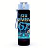 1 ks Neonová Galaxie Šest Sedm Graffiti Art 750ml Barevná Plastová Láhev na Vodu Nepropustné Sklopné Víčko se Slámkou Pro Sport Kancelář Domácí Použití