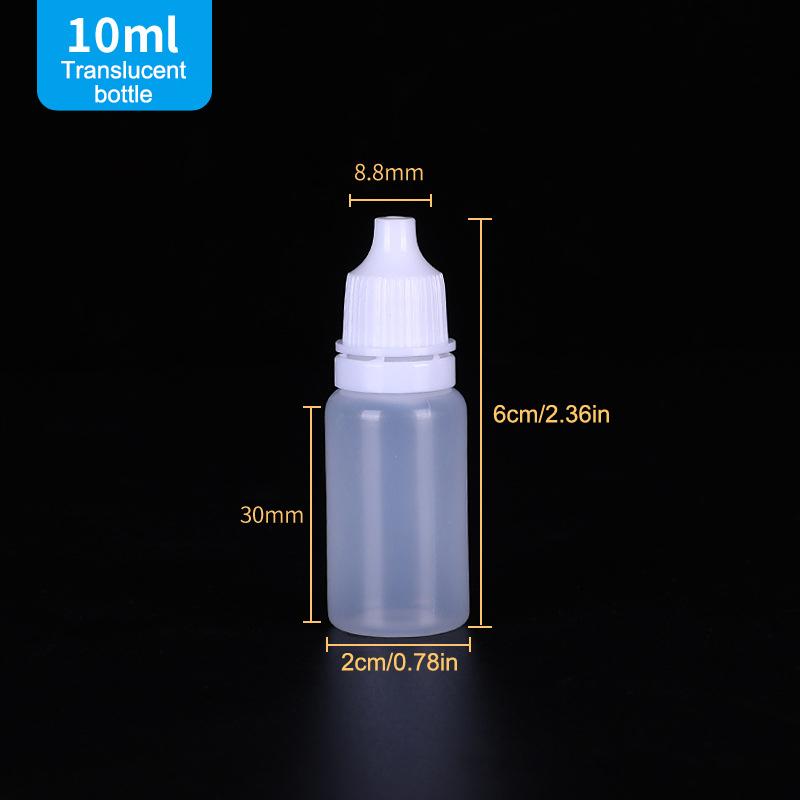 10Pcs Empty Eyedrop Bottle Squeezable Eye Drop Bottle 5/10/15/20/30Ml Eye Liquid Dropper Bottles Container Refillable Bottle