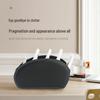 Boîte de rangement de bureau multifonctionnelle en cuir PU uni pour télécommandes et pinceaux de maquillage