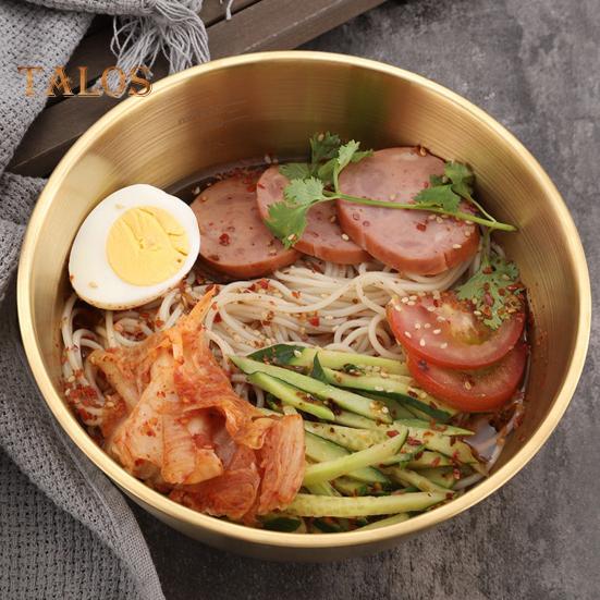 Stainless Steel Salad Bowl with Scale Multifunctional Thickened Cereal Bowl BPA Free Reusable Noodle Rice Food Bowl Reusable Soup Basin