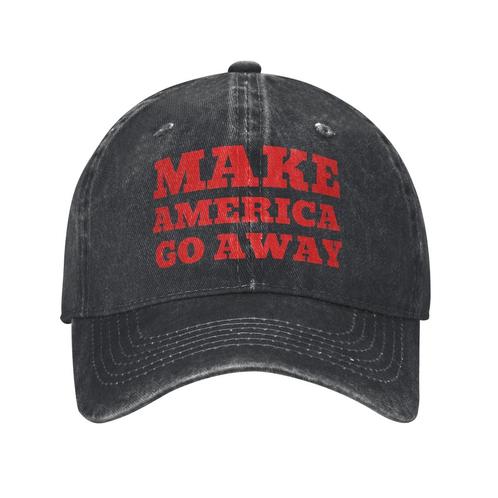 Alkalmi Make America Go Away MAGA Farmer Snapback Sapka Zöld-fehér Minden évszak Utazás Állítható Sapka