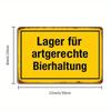 Classic German Lager Metal Sign, 20x30 Cm Vintage Beer Decor.