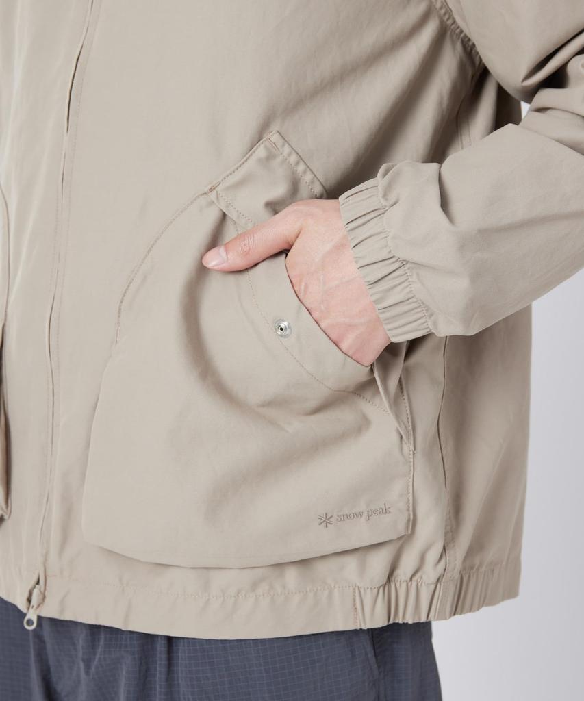 Light Dobby Cloth Harrington Jacket Outerwear Jacket BLACK M [Snow Peak] JK-26SU010 Men's Women's