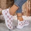 Fashion Women Shoes Print Breathable Sneakers Woman Slip-on Light Non-slip Flats Ladies Soft Bottom Casual Sports Shoes for Women